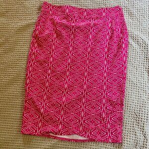 Pink Patterned Women's Skirt